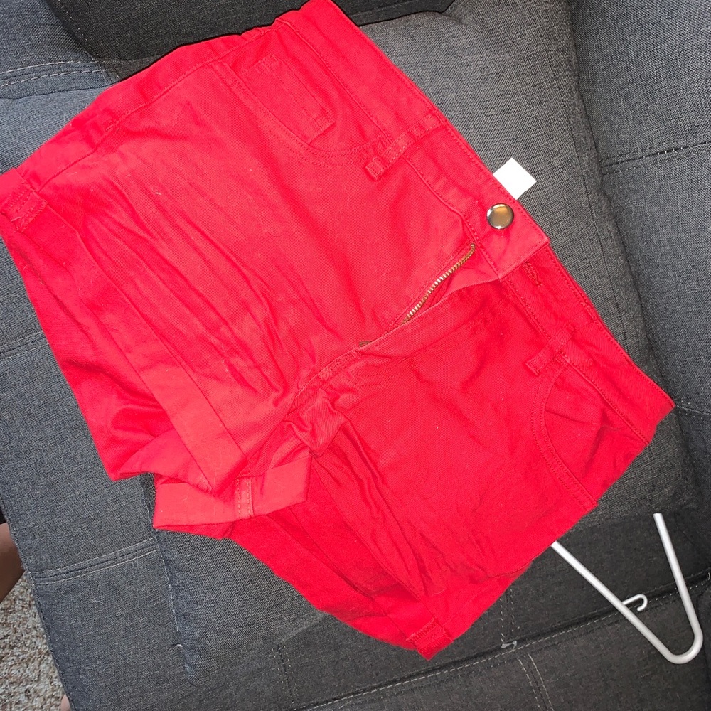 Red shorts